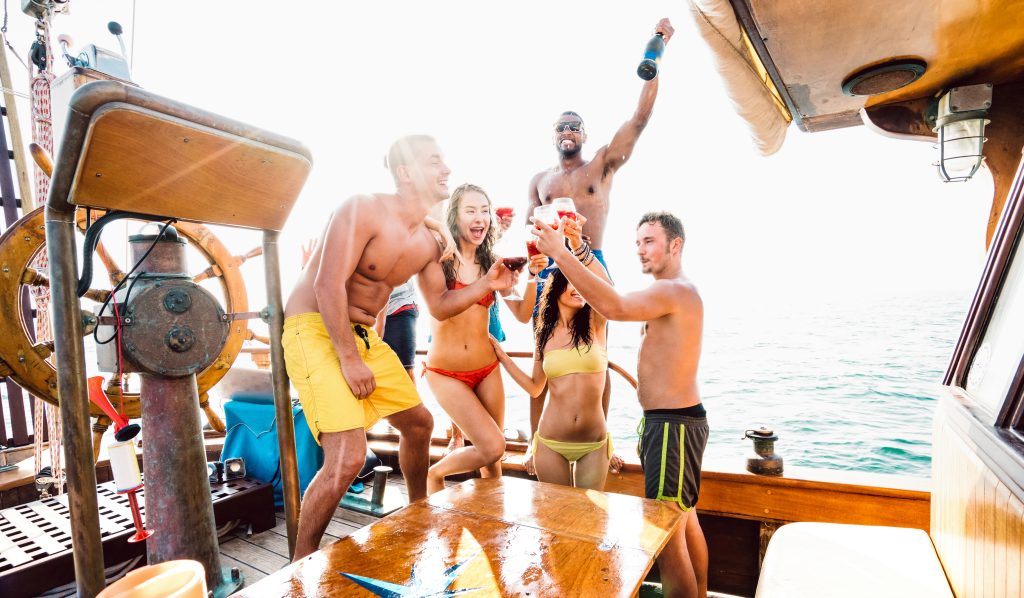 cancun spring break booze cruise